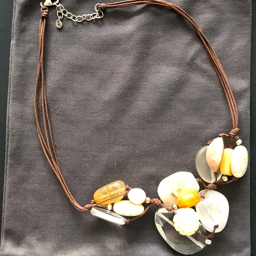 Silpada Mixed Stone Cluster Necklace